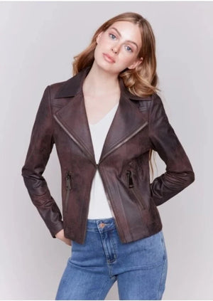 Charlie B Vintage Faux Leather Jacket