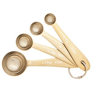 Danica Set/4 Measuring Spoons Gold