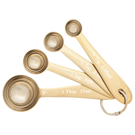 Danica Set/4 Measuring Spoons Gold