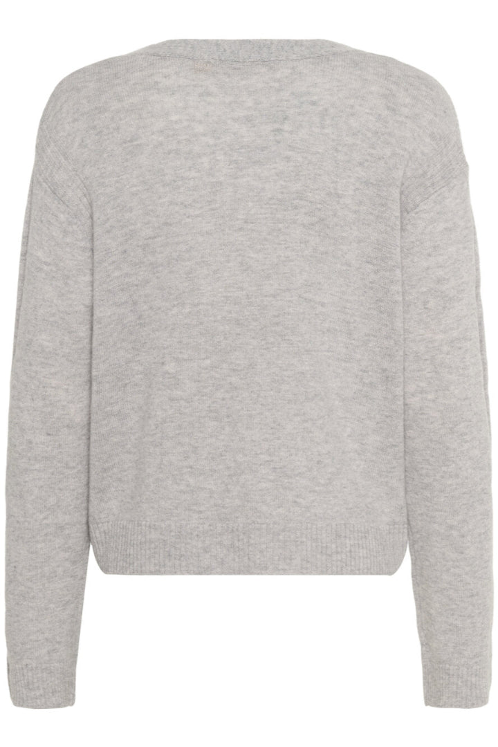 Culture CUbjanca Arrow Cardigan Mid Grey Melange