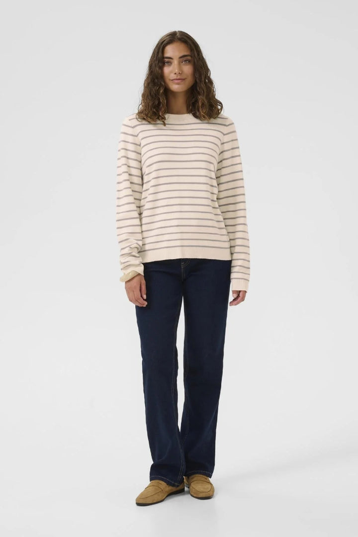 Culture CUebba Annemette Pullover Whitecap/Grey Stripe