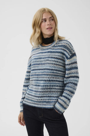 Culture CUhazel Pullover Blue Melange Multi