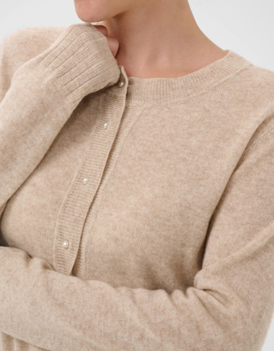 Culture CUtaia Arrow Cardigan Beige Melange