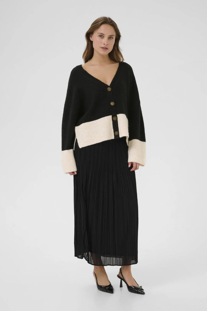 Culture CUnicky Kimmy Cardigan Black/Whitecap