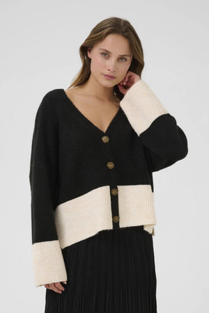 Culture CUnicky Kimmy Cardigan Black/Whitecap