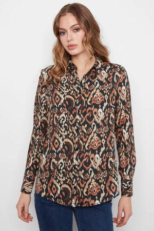 Charlie B Long Sleeve Button Up Shirt Kaia