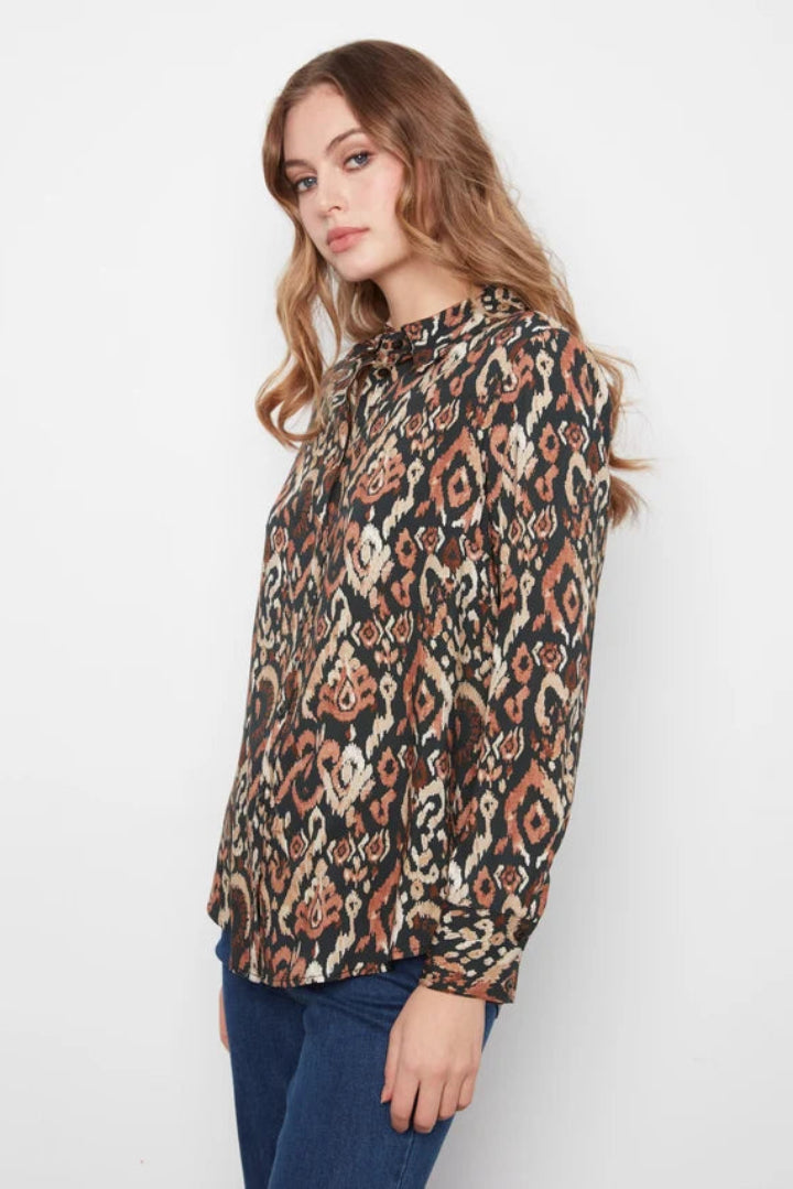 Charlie B Long Sleeve Button Up Shirt Kaia