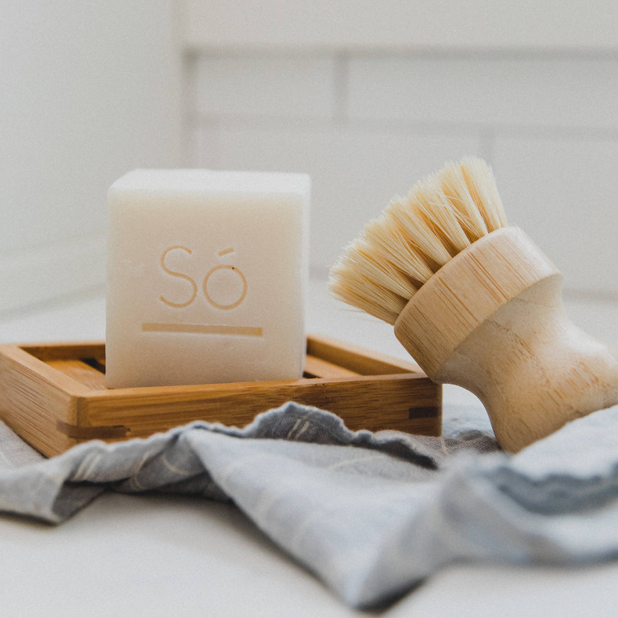 Home - Natural Sisal Bamboo Brush
