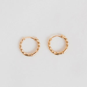 Petite Gold Capri Mini Hoops