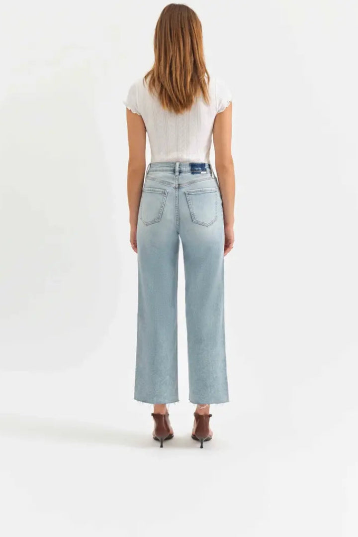 Daze Pleaser High Rise Wide Ankle New Light