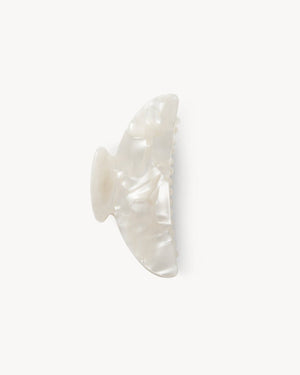 Midi Heirloom Claw in White Shell