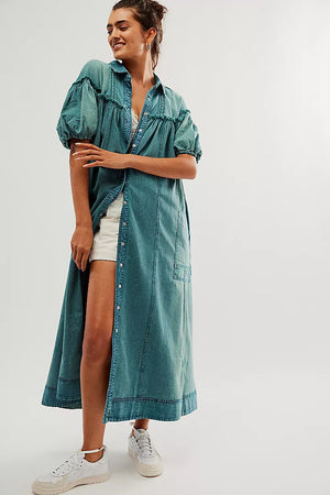 Free People On The Road Maxi Dress Bluebell