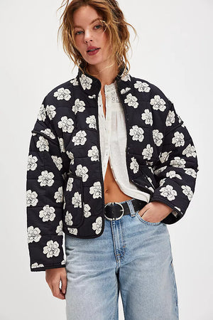 Free People Chloe Jacket Night Blooms