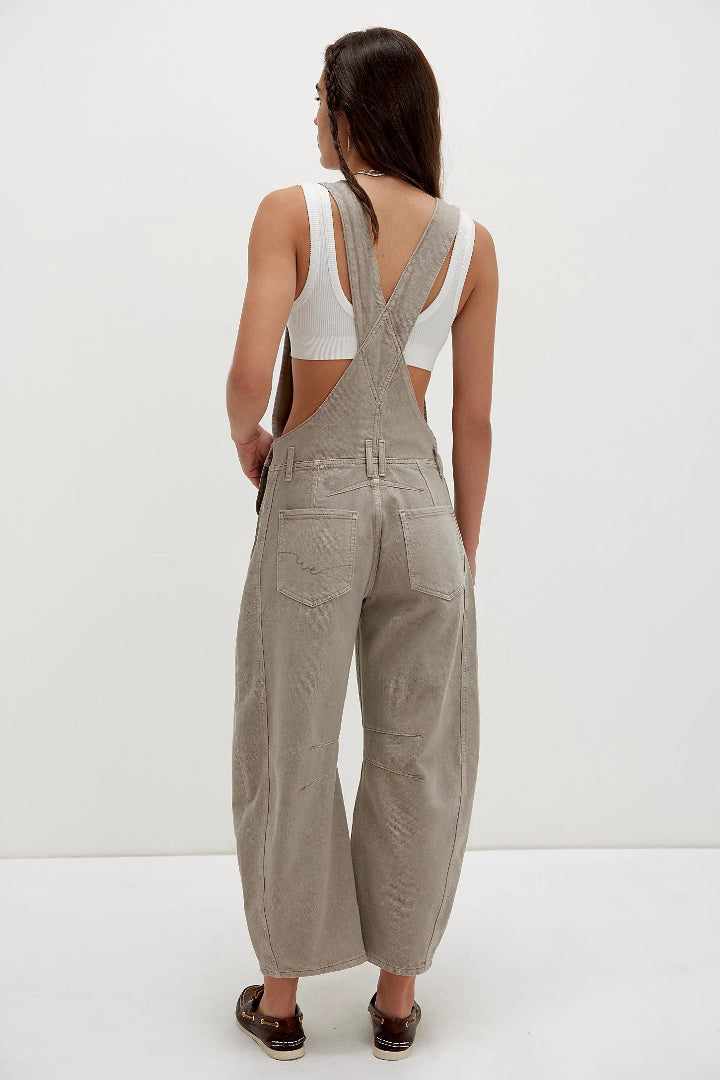Free People Good Luck Overall Cobblestone