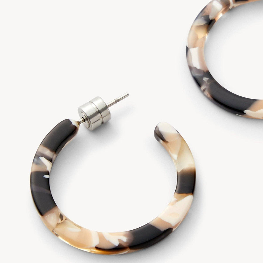 Mini Hoops in Abalone