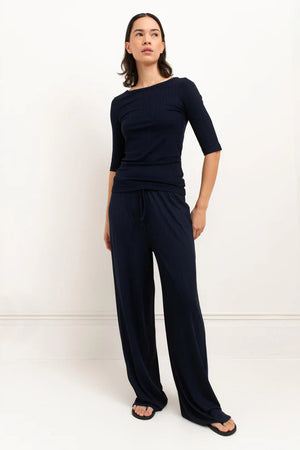 Paper Label Gina Boat Neck Shirt