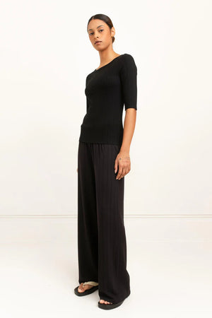 Paper Label Gina Boat Neck Shirt