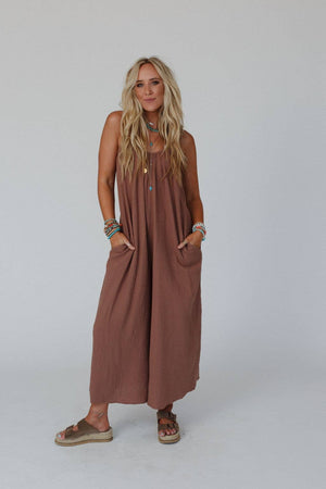 Three Bird Nest Seraphina Jumpsuit Copper