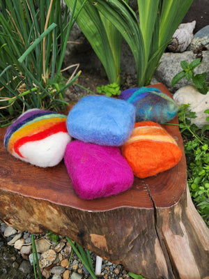 Felted Wool Soap Bars
