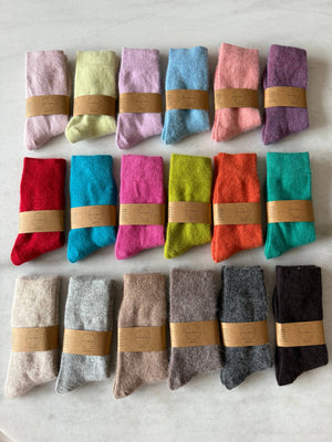 FLUFFY ANGORA SOCKS