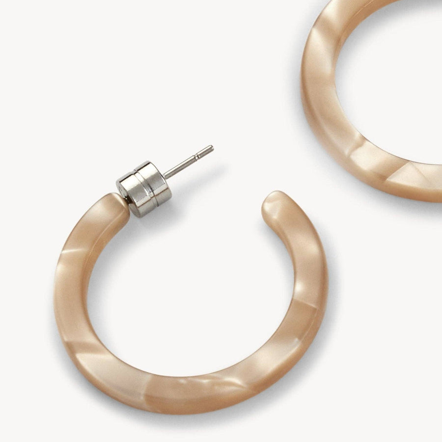 Mini Hoops in Sand Shell