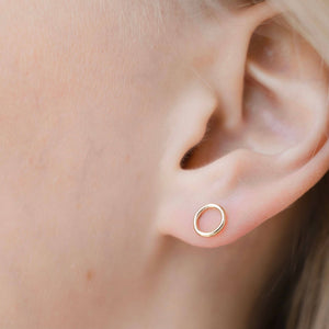 Petite Gold Grey Studs