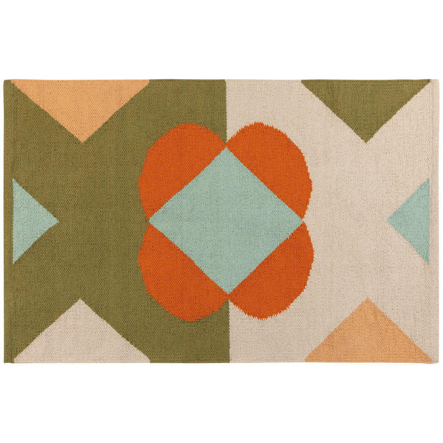 Danica Disco Woven Cotton Formation Rug 2x3ft