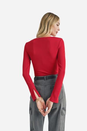 Sage the Label Special Gaze Knit Top Red