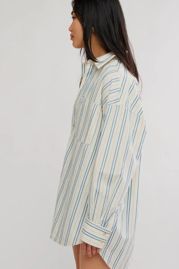 Free People Freddie Striped Shirt
