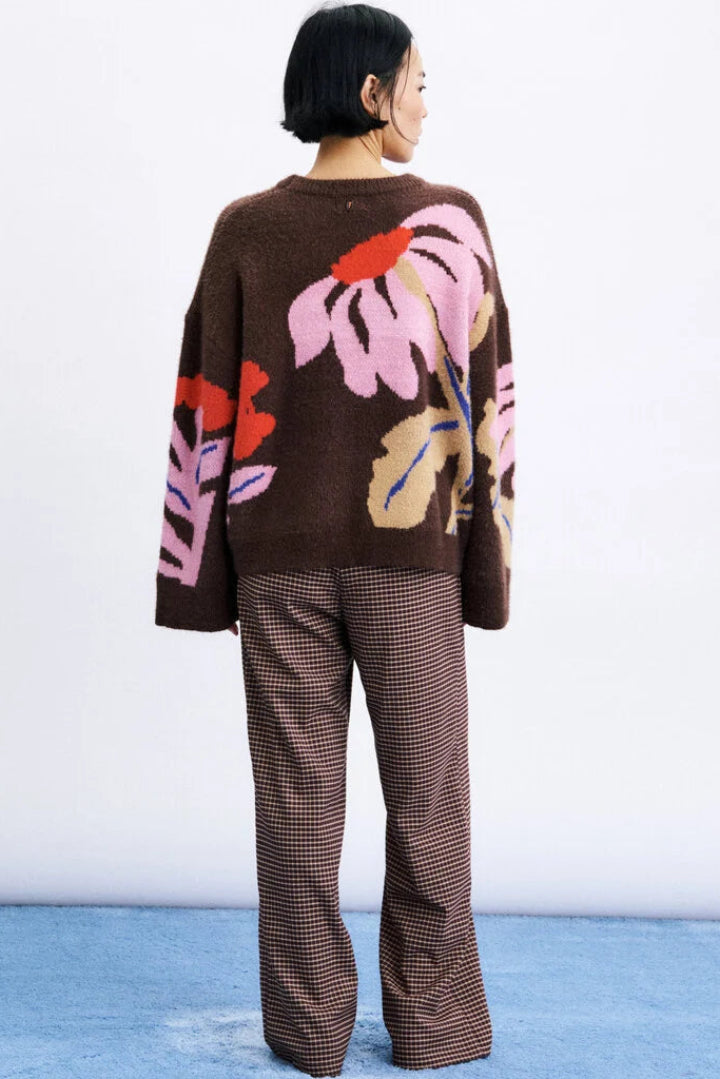 Frnch Kumano Sweater Chocolate