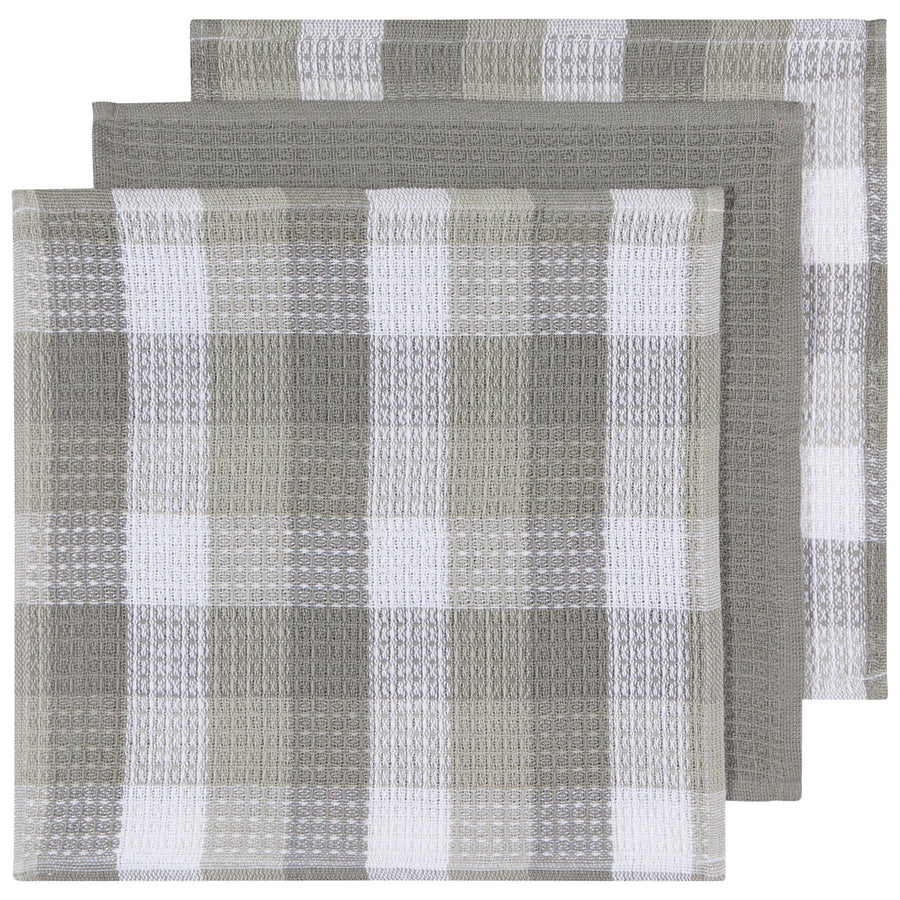 Danica Dishcloth Set/3 Check London Gray