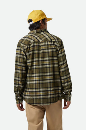 Brixton Bowery Flannel Ivy Green/Olive/Surplus/Black