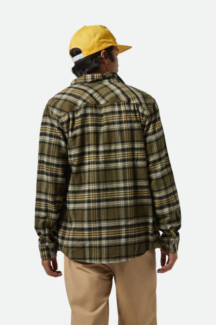 Brixton Bowery Flannel Ivy Green/Olive/Surplus/Black