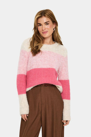 Saint Tropez MandySZ Pullover Wild Rose Melange