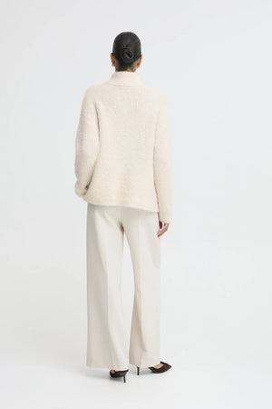B Young BYOmanta Halfzip Jumper Birch Melange