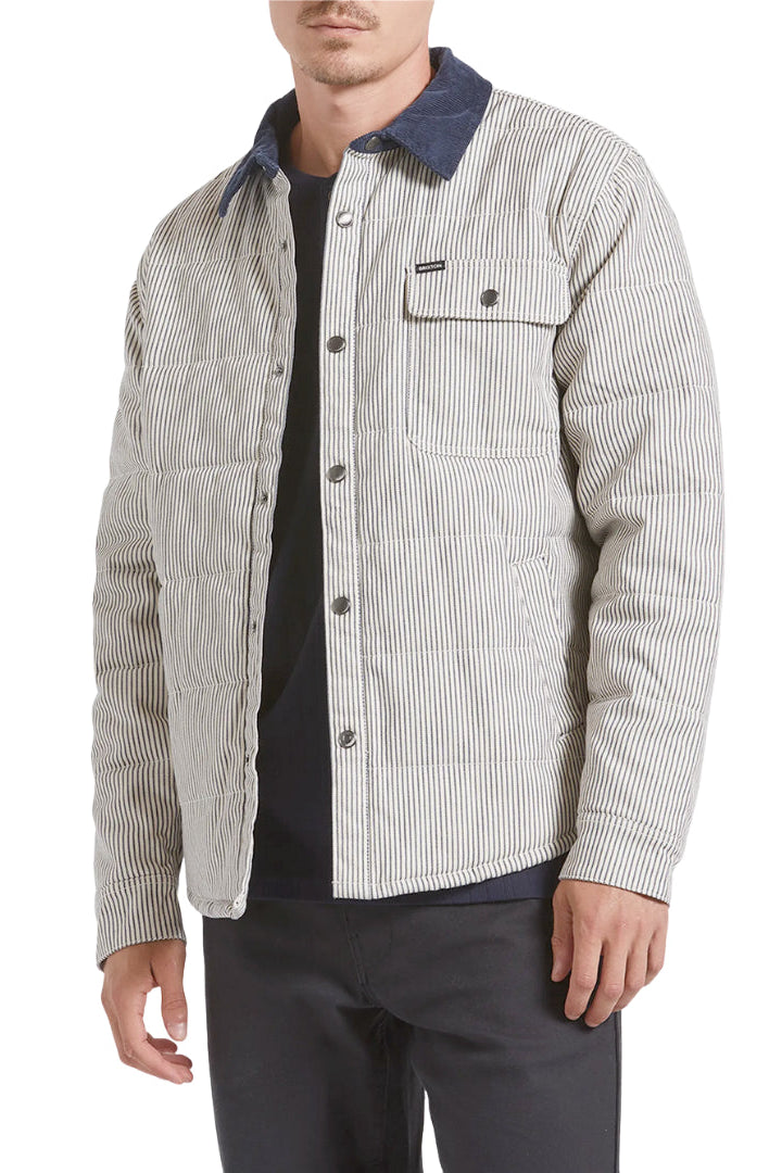 Brixton Altered Cass Jacket Whitecap/Mood Indigo/Hickory