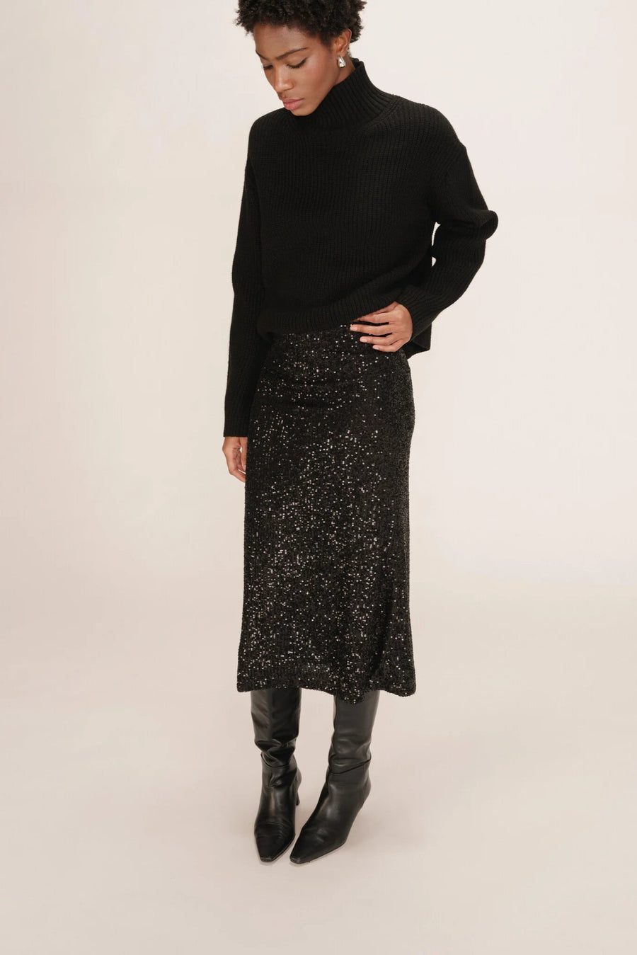Grace & Mila Tailana Skirt Chocolat