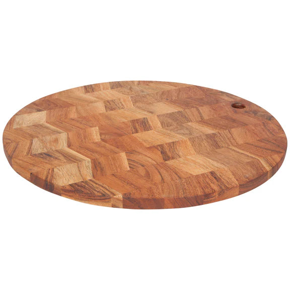 Danica ServeBoard 16in Acacia Chevron