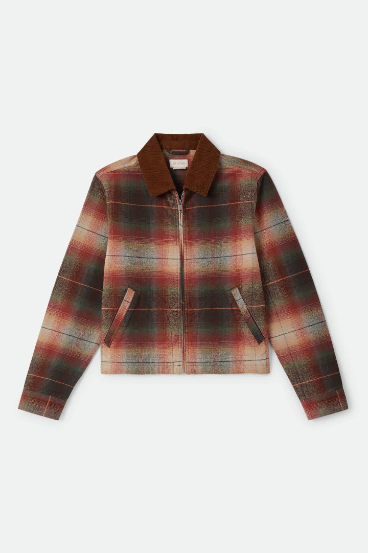 Brixton Mechanics Garage Zip Jacket Multi Shadow