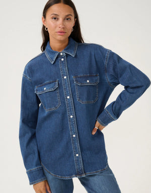 Kaffe KAsinem Denim Shirt Medium Blue Denim