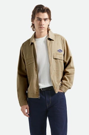 Brixton Trademark Garage Jacket Washed Khaki