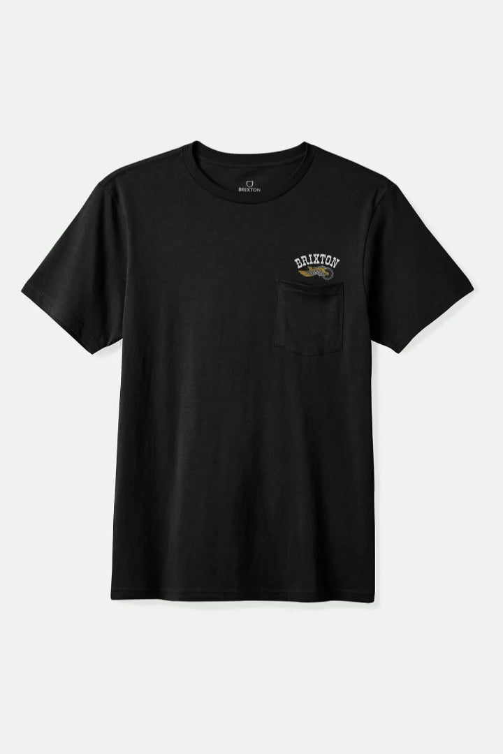 Brixton Roller S/S Tailored Pocket T-Shirt Black