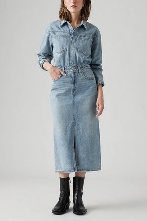 Levis Western Denim Midi Dress Feeling This