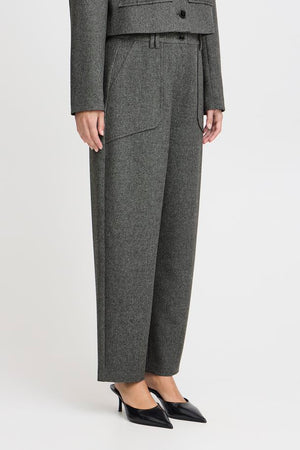 B Young BYetona Pants Mid Grey Melange