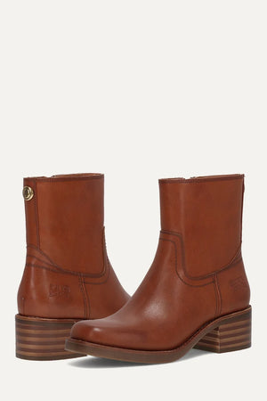 Frye & Co Miranda Low Zip Boot Whiskey