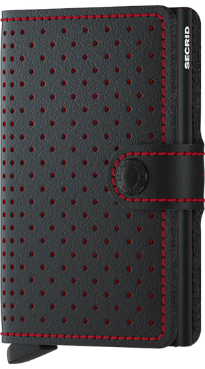 Secrid Mini Wallet Perforated Black-Red