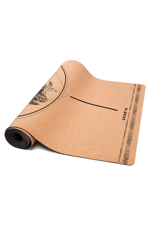 Scoria Owl Cork Yoga Mat (4.5mm)