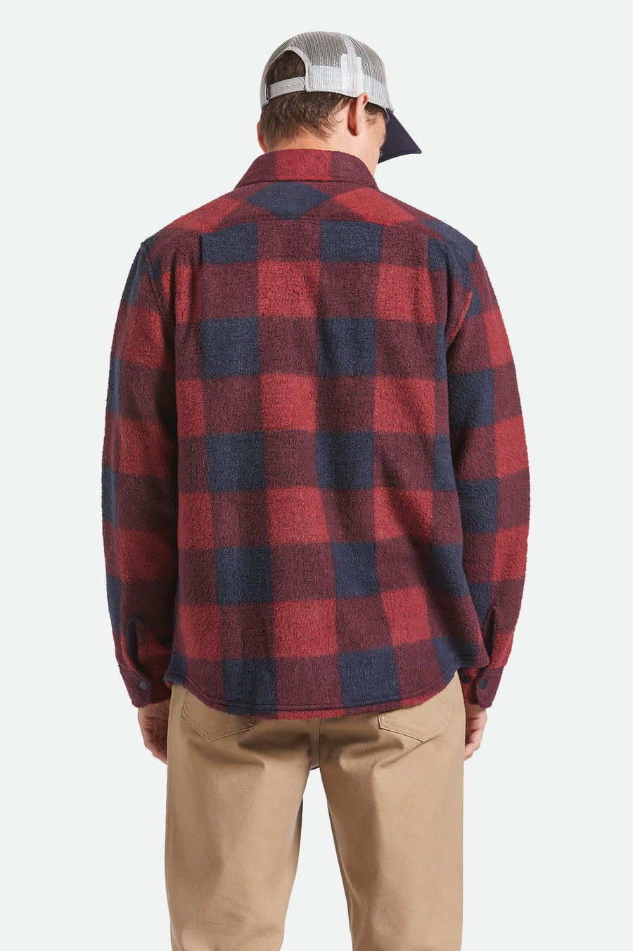 Brixton Bowery Stretch Fleece Adrenaline Rush/Mood Indigo Plaid