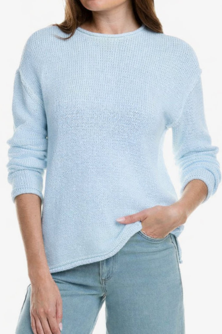 RD Style Kiri Long Sleeve Crewneck Pullover Ice Water