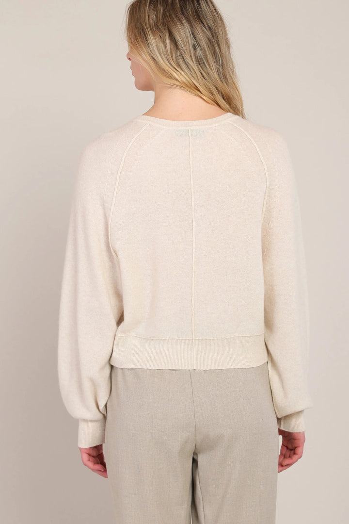 Room 34 Henley Sweater Pearl